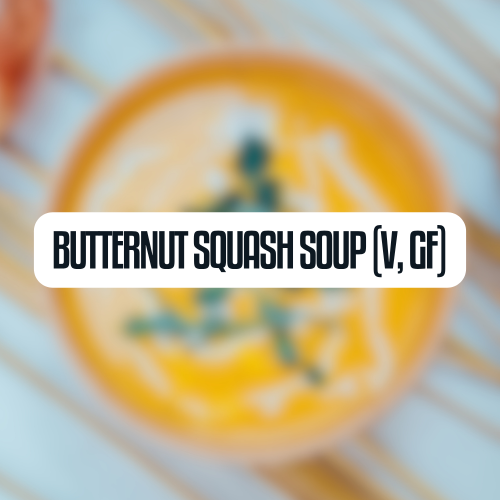 Butternut Squash Soup (V, GF)