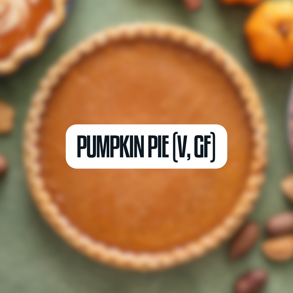 Pumpkin Pie (V, GF)